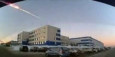Video zeigt Explosion des Meteoriten