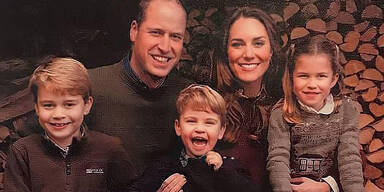 Geleakt: So süß ist das Weihnachtsfoto von Will & Kate | Kids stehlen Royals die Show