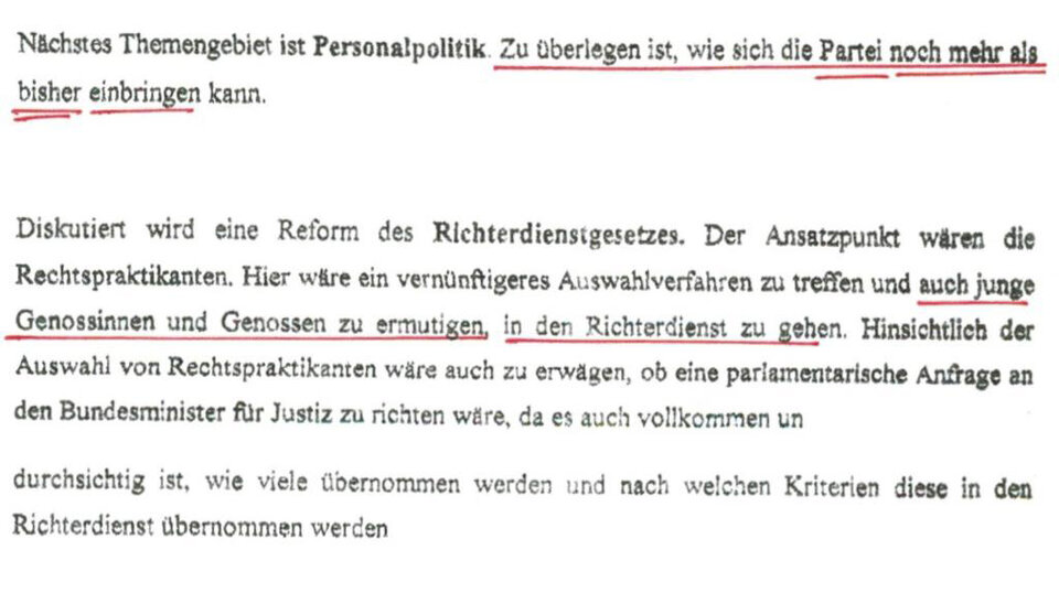 Jarolim gibt zu: SPÖ wollte mehr Rote in der Justiz