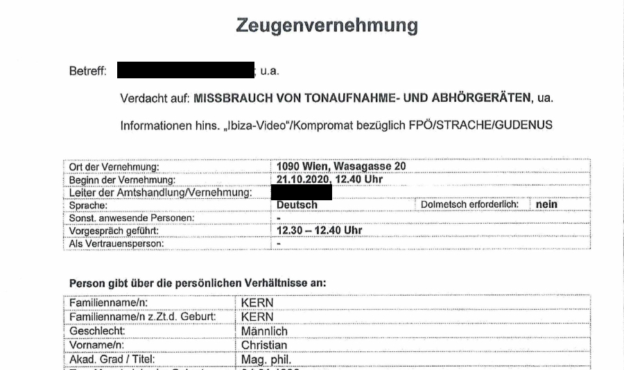 Ibiza-Video: Ex-Kanzler Kern ließ Kauf prüfen