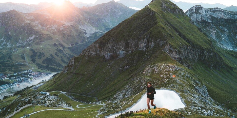 Mensch am Berg