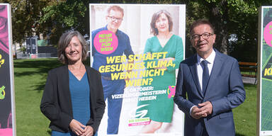 Anschober statt Kogler: Grüne präsentieren Plakate für Wien-Wahl