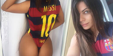 Heiß! Miss BumBum jubelt über Messi-Sieg
