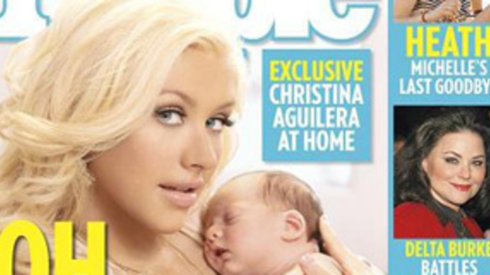 Christina Aguilera zeigt ihr Baby her(00)