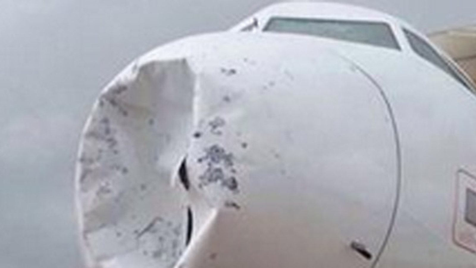 Flieger musste 45 Minuten durch Hagel - oe24.at