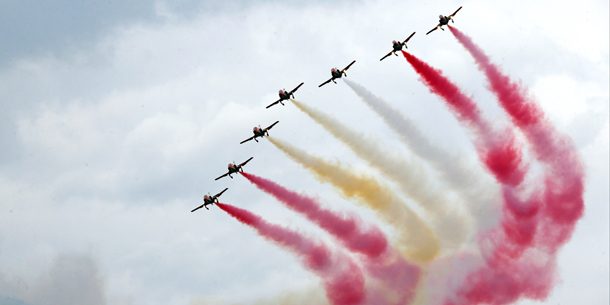 1. Tag der Airpower-Flugshow der Superlative