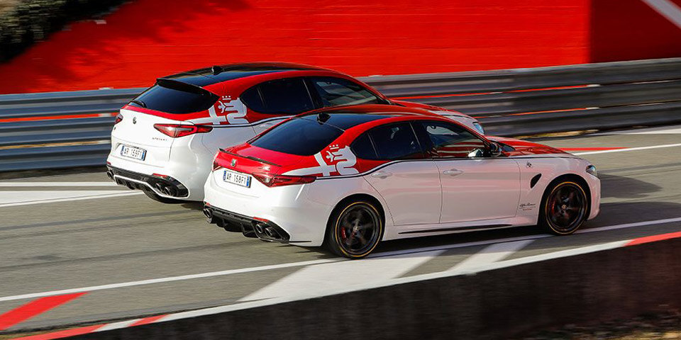 Giulia und Stelvio starten als
