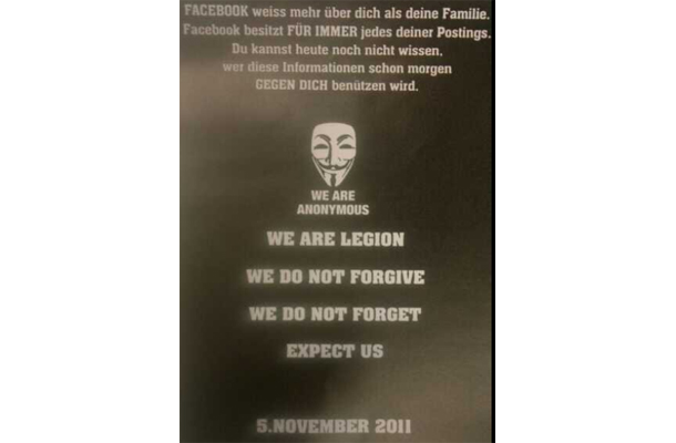 Warum Anonymous Facebook am 5. Nov. attackiert