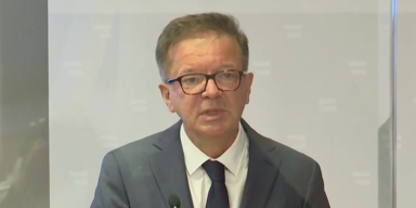 Gesundheitsminister Rudolf Anschober bei Pressekonferenz