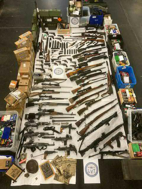 Rechtsextremer hortete Waffen und 1.200 Kilo Munition
