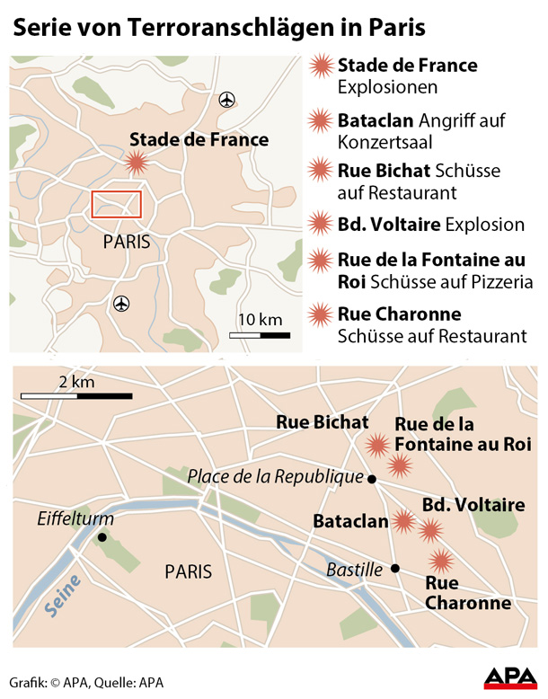 LIVE-TICKER: 129 Tote bei IS-Terror in Paris