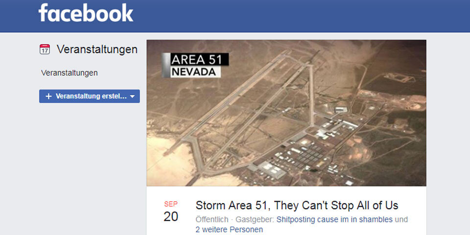 Notstandserklärung wegen Sturm auf Area 51