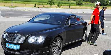 Arnautovic reiste wieder im Bentley an