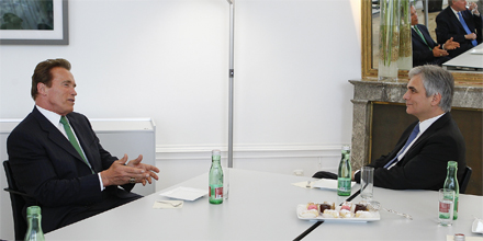 Arnold Schwarzenegger Werner Faymann