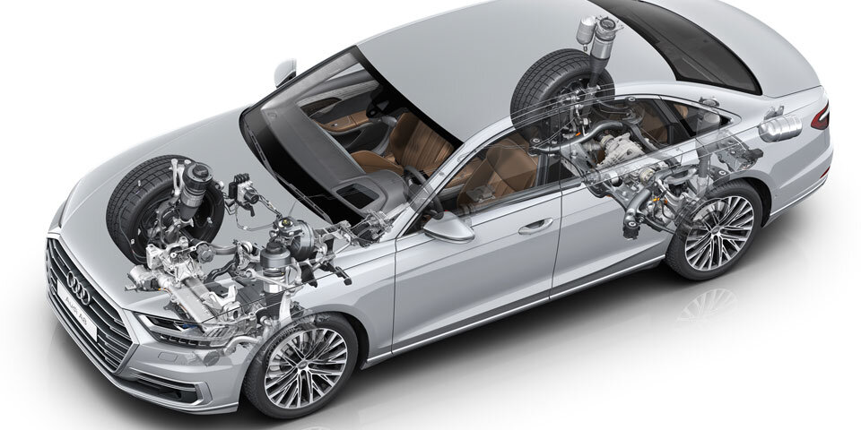 Audi rüstet den A8 technisch auf