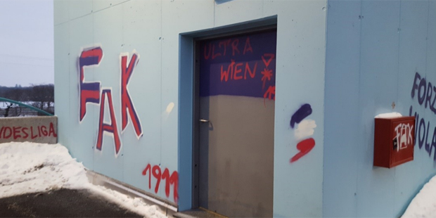 Austria-Sprayer wüten in Parkhaus