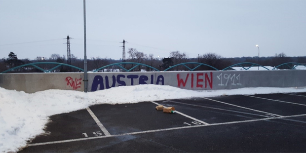 Austria-Sprayer wüten in Parkhaus