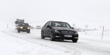 Vorsicht! Schnee vervierfacht den Bremsweg