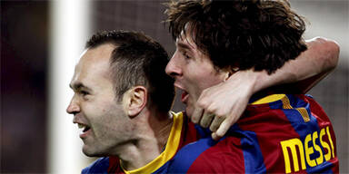 Barcelona Messi Iniesta