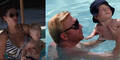 So süß: Boris & Lilly baden mit Baby
