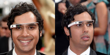 Big Bang Theory-Star mit Google-Brille