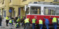 Wien: Lkw krachte in Straßenbahn