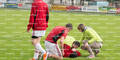 Blitz schlug in Kärntner Sportplatz ein