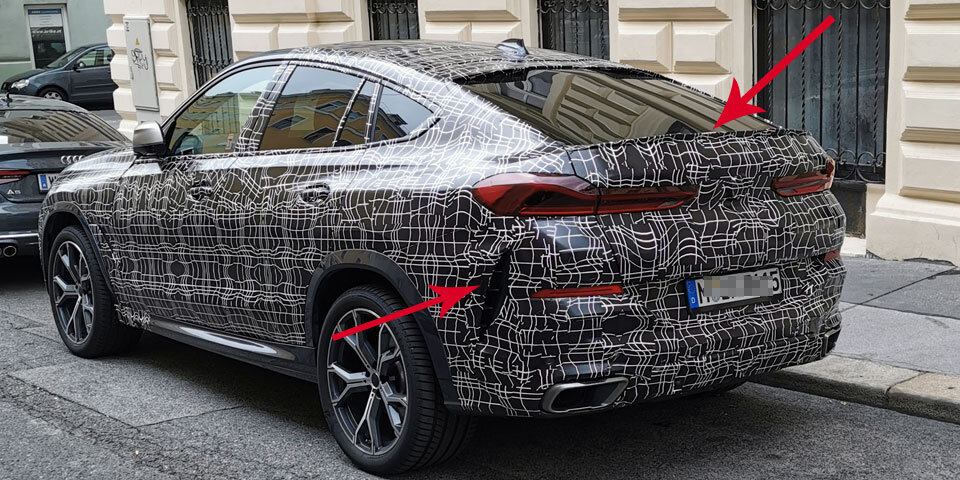 BMW X6-Erlkönig (2019) in Wien erwischt