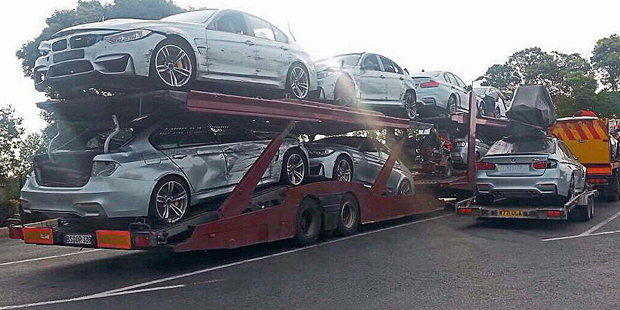 Wer hat diese neuen BMW M3 gecrasht?