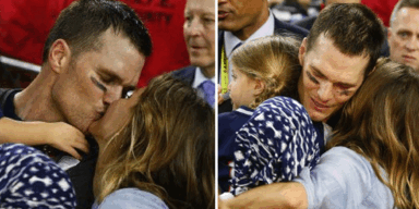 Gisele küsst ihren Super-Bowl-Sieger