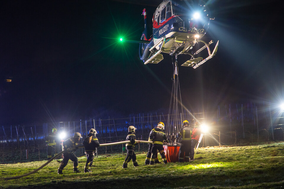 Feuerwehreinsatz wegen Waldbrand bei Mödling