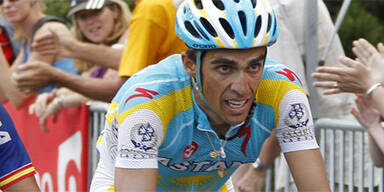 Contador bleibt Schleck auf den Fersen