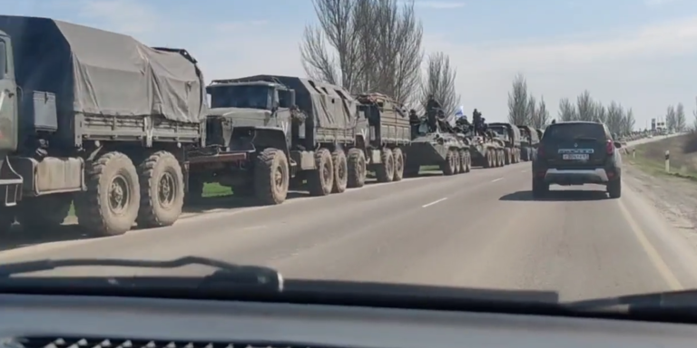 Russischer Mega-Konvoi am Weg in den Donbass