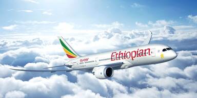 Flugzeug von Ethiopian Airlines