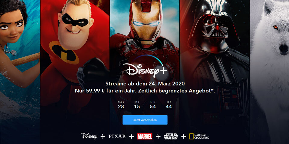 Disney+ in Österreich zum Kampfpreis