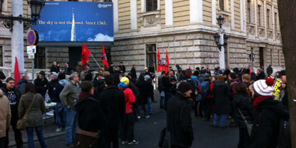Demo gegen Pürstl in Wien