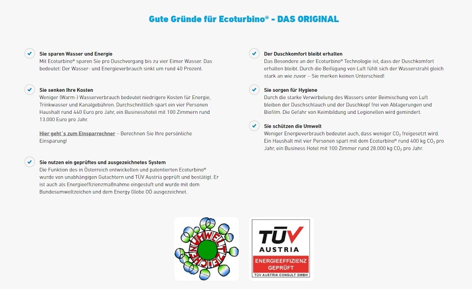ÖSTERREICH/oe24 und Ecoturbino verlosen 100 Handbrause-Sets!
