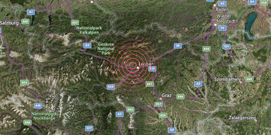 Erdbeben der Stärke 3,4 bei Trofaiach