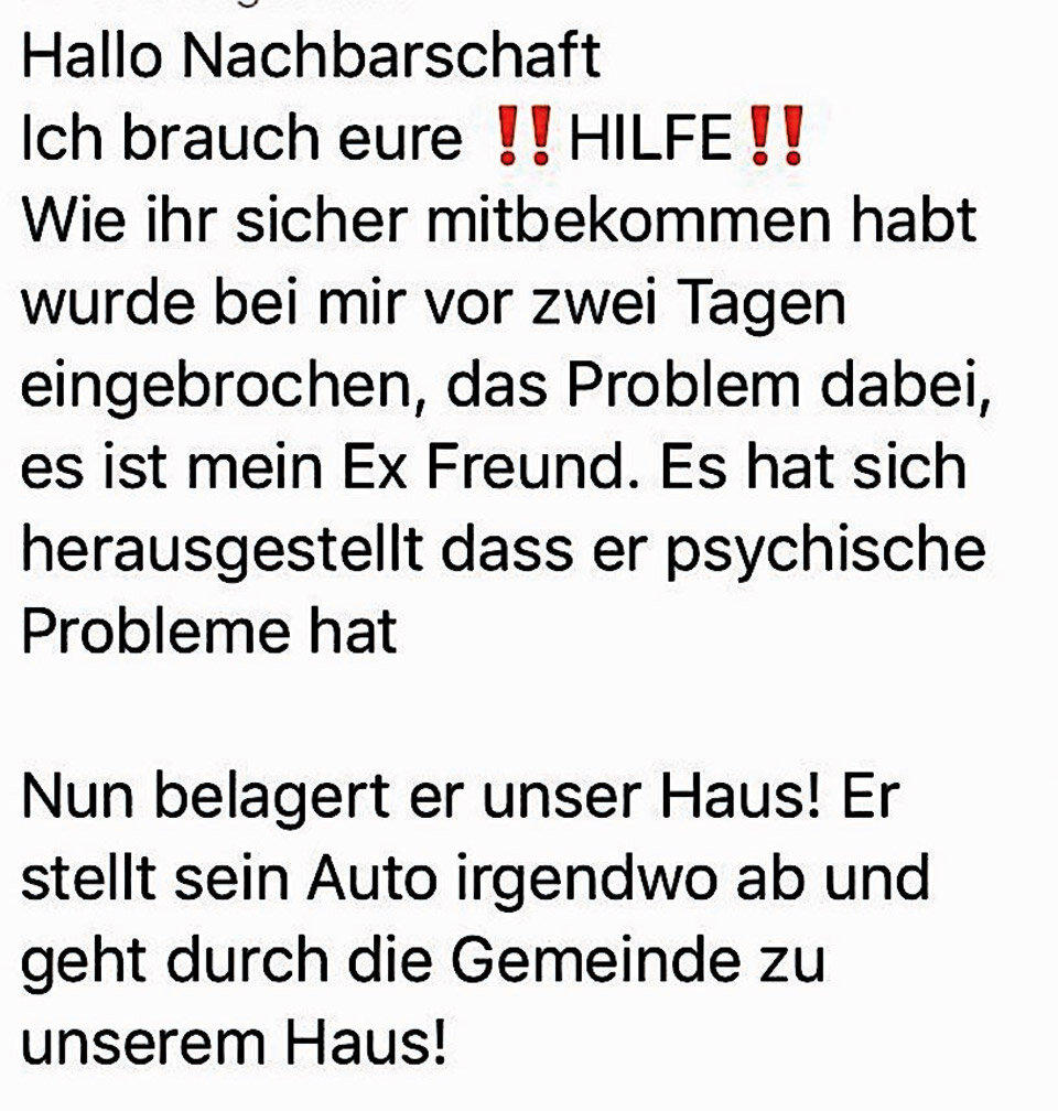 Beauty-Lady flehte Polizei um Hilfe an