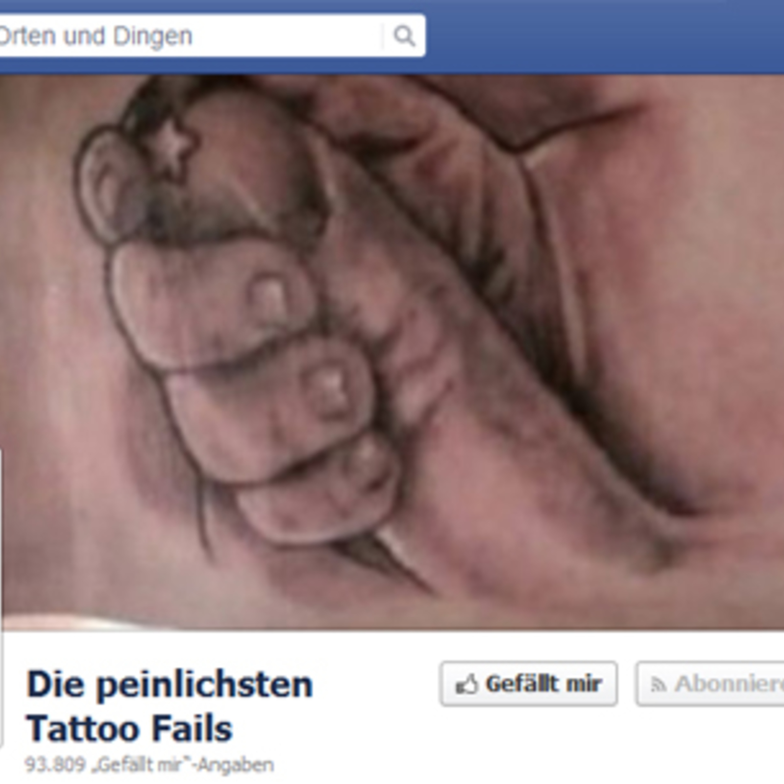 Facebook-Seite zeigt peinlichste Tattoos