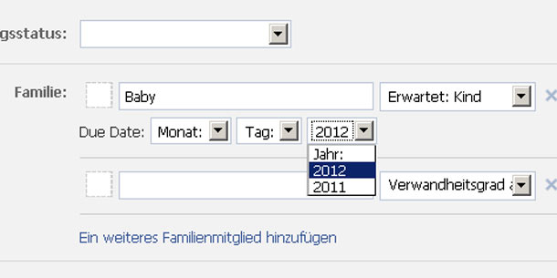 Ungeborene Kinder auf Facebook eintragen