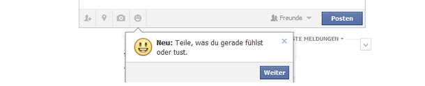 Facebook führt Smiley-Funktion ein