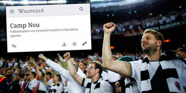 Eintracht Frankfurt Fans Wikipedia Spott gegen Barcelona
