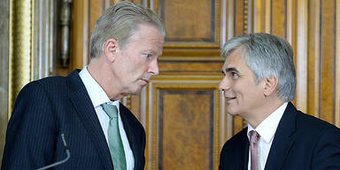 Reinhold Mitterlehner, Werner Faymann