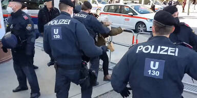 Ältere Frau verhaftet: Mega-Wirbel um Demo-Video