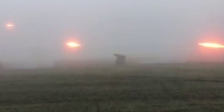 Video zeigt Raketenwerfer während Kämpfen