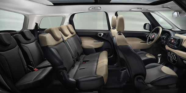 Das ist der Fiat 500L mit bis zu 7 Sitzen