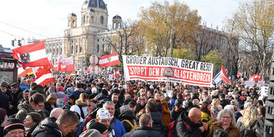 Anti Corona Demo in Wien