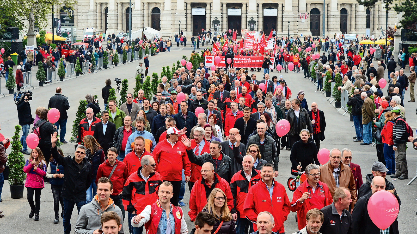 SPÖ is celebrating the 132nd Labor Day today