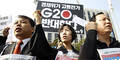 Protest vor dem G20-Gipfel in Seoul